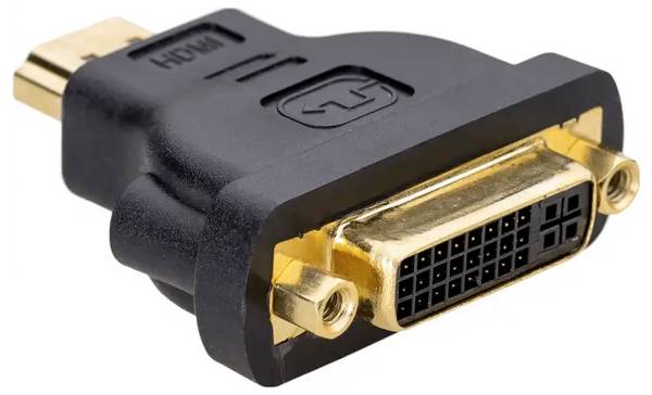 Akyga AK-AD-02 DVI adaptér [1x DVI zásuvka 24+5pólová - 1x HDMI zástrčka] černá pozlacené kontakty 48 mm