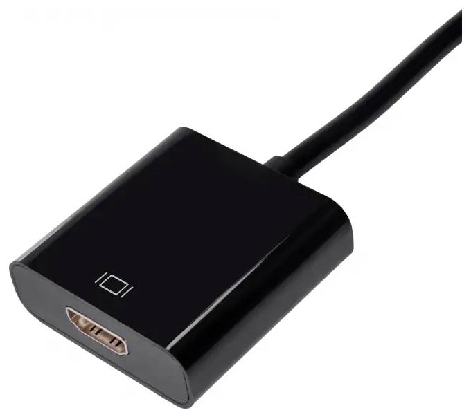 Černý adaptér s HDMI připojením pro propojení elektronických zařízení.