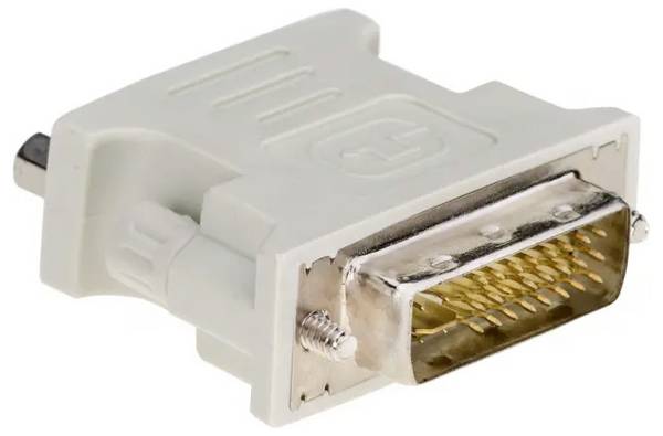 Akyga AK-AD-12 DVI adaptér [1x DVI zástrčka 24+5pólová - 1x VGA zásuvka] bílá