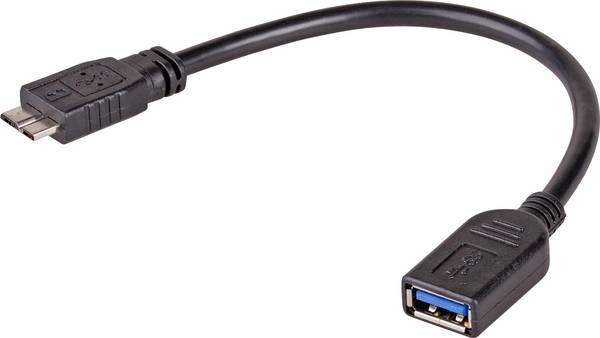 Akyga USB adaptér [1x USB 2.0 zásuvka A - 1x Micro USB] AK-AD-30 15 cm s funkcí OTG