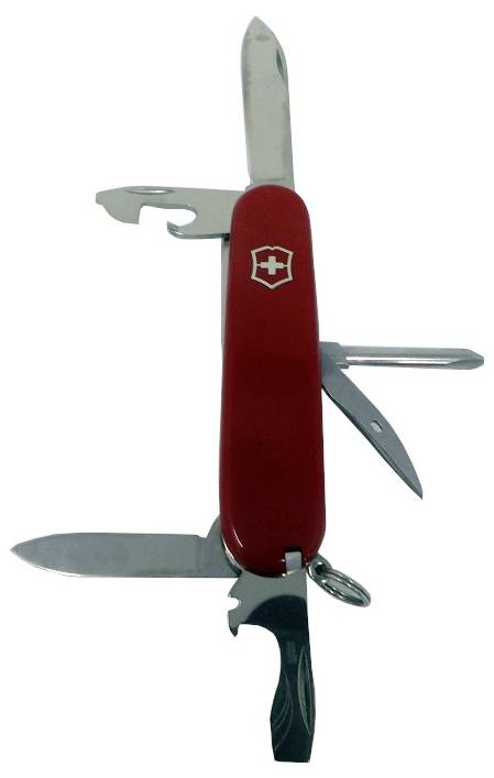 Victorinox Hiker 1.4613 švýcarský kapesní nožík počet funkcí 13 červená-0
