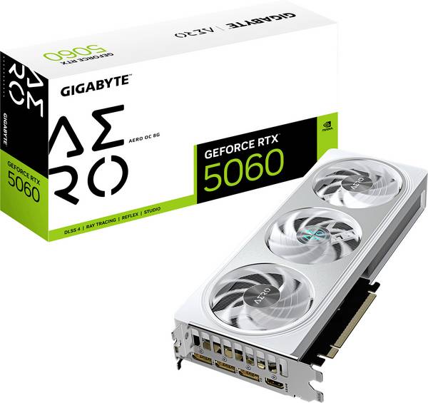 Gigabyte grafická karta Nvidia GeForce RTX 5060 GeForce RTX 5060  8 GB GDDR7 RAM PCIe x8   NVIDIA G-Sync , Sopka, Režim nulového ventilátoru , přetaktovaná