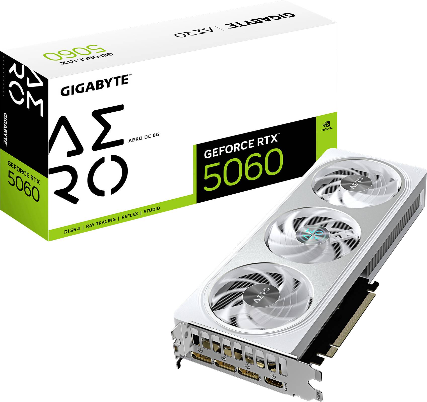 Gigabyte grafická karta Nvidia GeForce RTX 5060 GeForce RTX 5060 8 GB GDDR7 RAM PCIe x8 NVIDIA G-Sync , Sopka, Režim nul-0