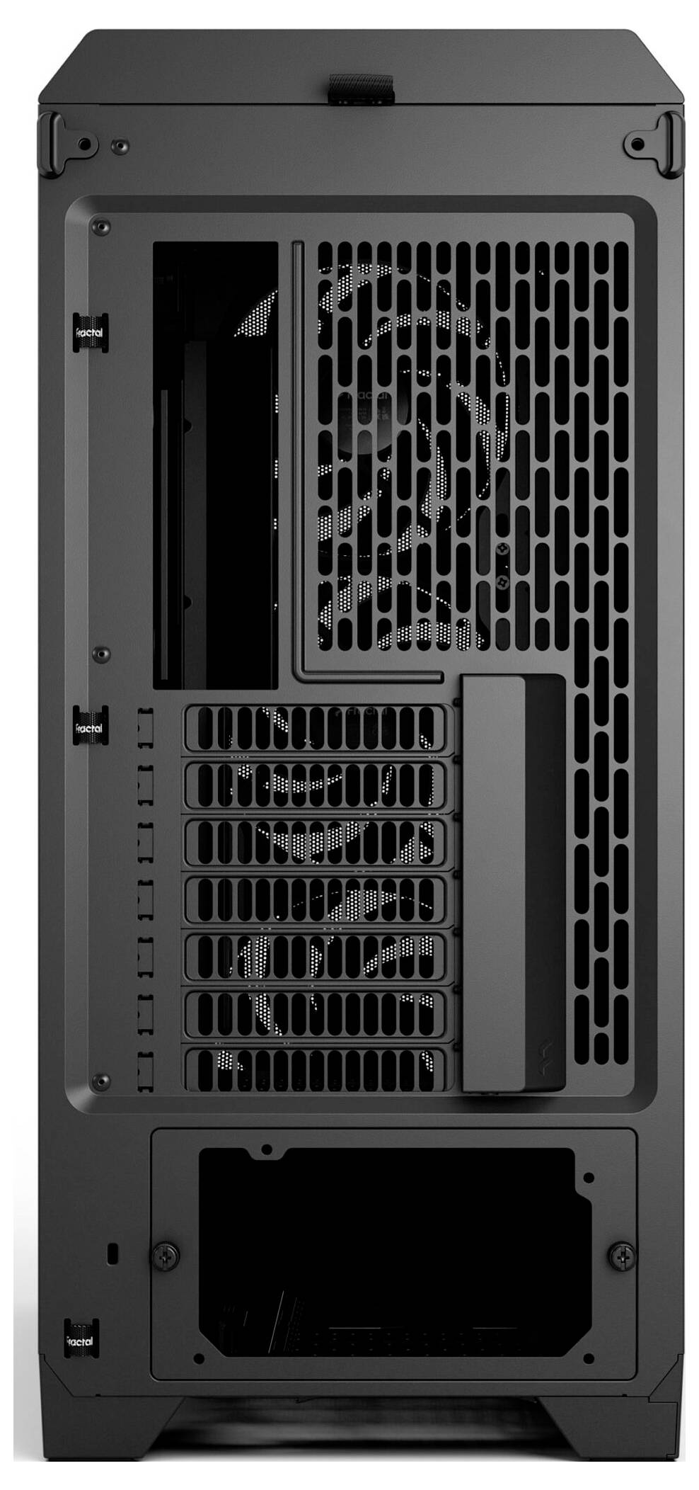 Fractal Design FD-C-MES3A-01 tower PC skříň černá 3 předinstalované ventilátory, prachový filtr, integrované osvětlení-6