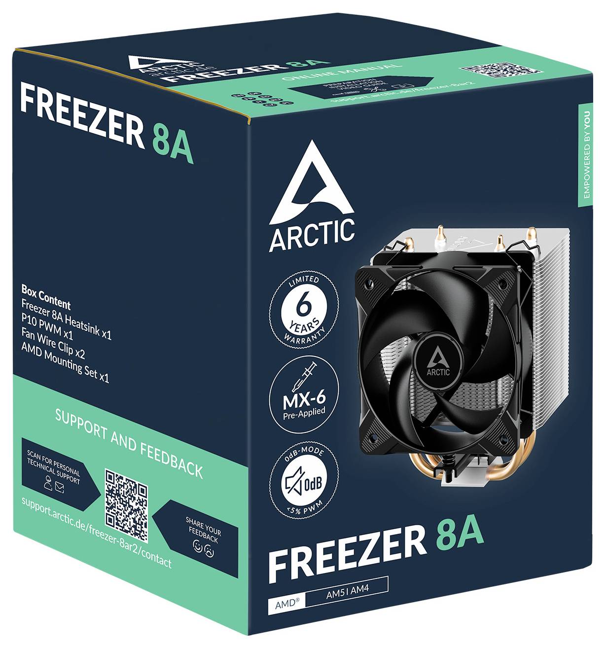 Arctic ACFRE00161A chladič procesoru s větrákem AMD AM4, AMD AM5-1