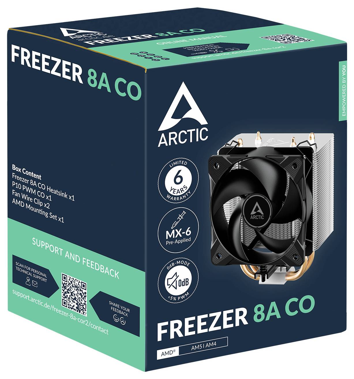 Arctic ACFRE00162A chladič procesoru s větrákem AMD AM4, AMD AM5-1
