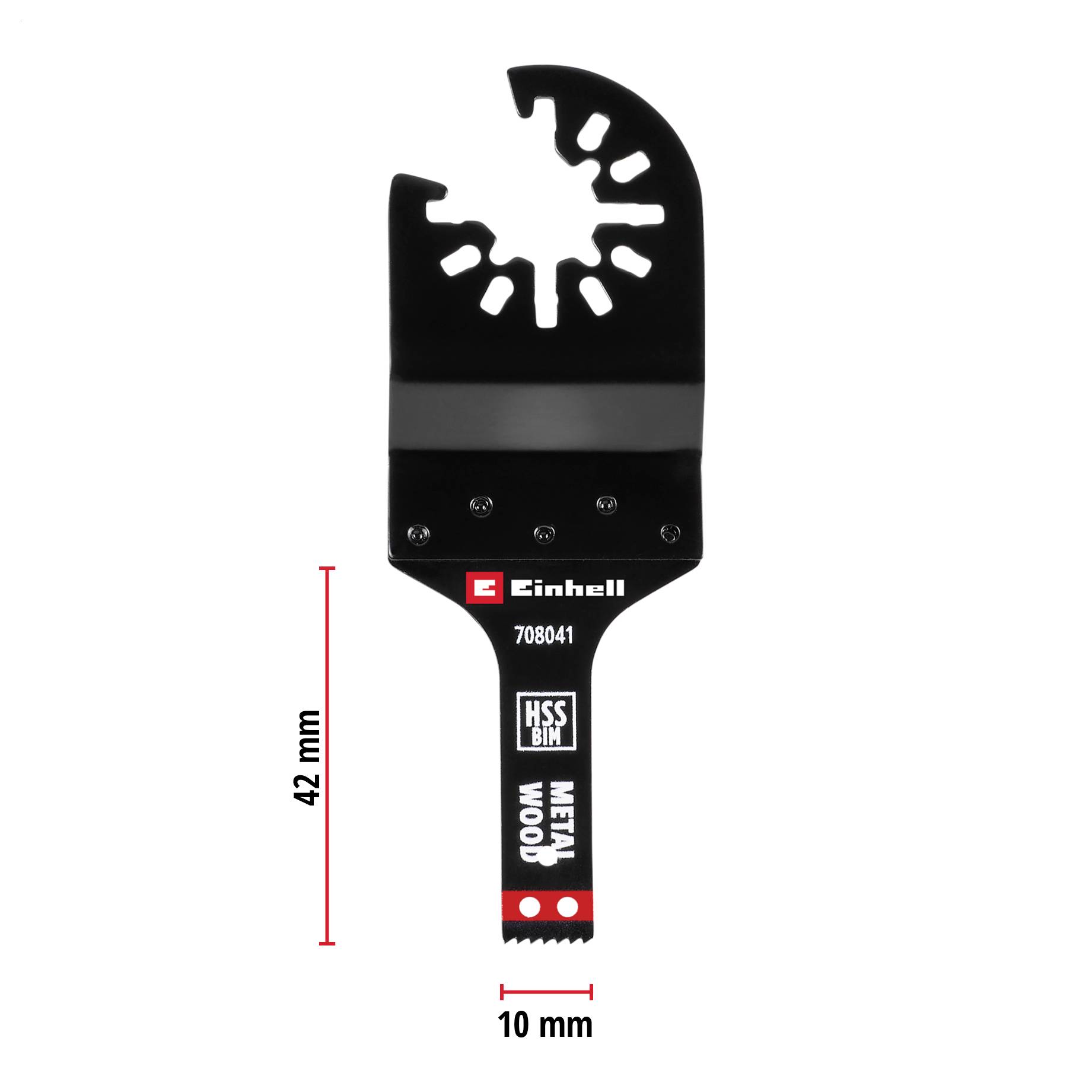 'Pilový list na kov a dřevo, logo Einhell, délka 42 mm, šířka 10 mm'