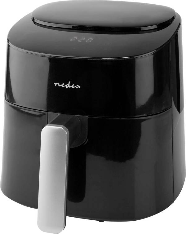 Nedis KAAF160BK horkovzdušná fritéza 4.2 l 1 300 W bez BPA, funkce časovače, ochrana proti přehřátí, indikátor černá