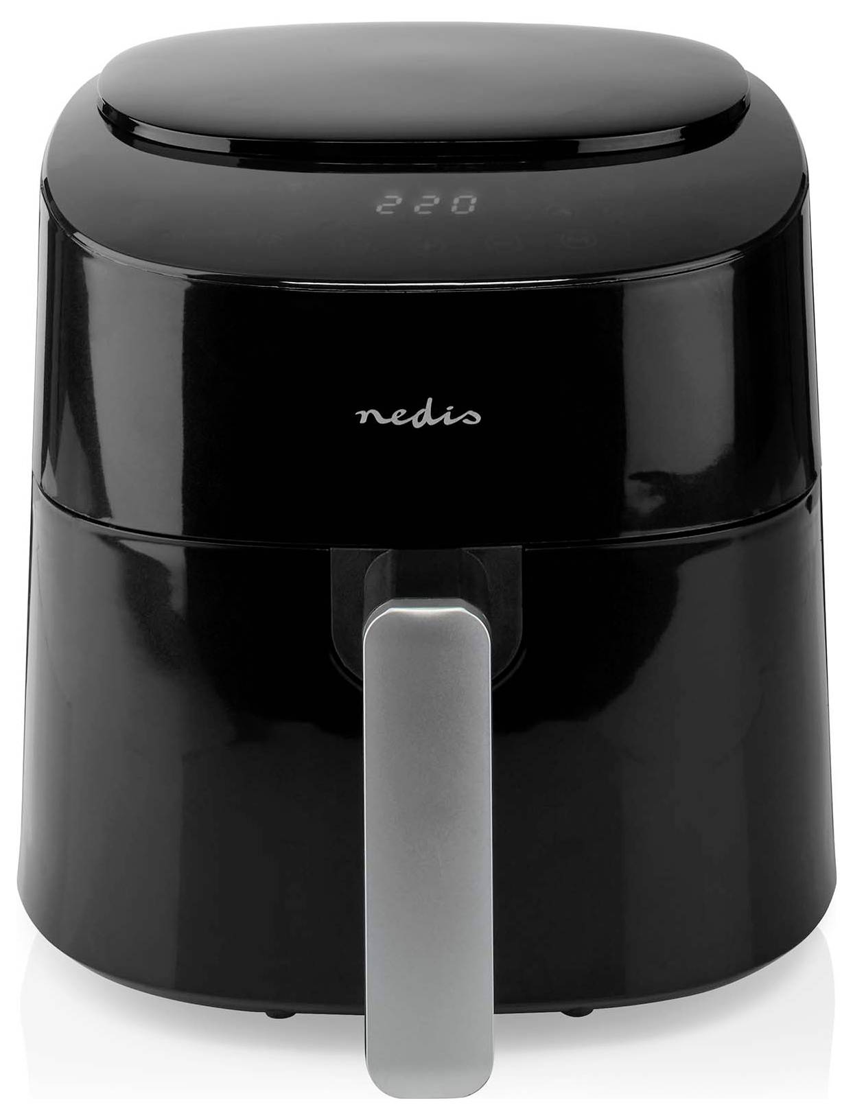 Nedis KAAF160BK horkovzdušná fritéza 4.2 l 1 300 W bez BPA, funkce časovače, ochrana proti přehřátí, indikátor černá-1