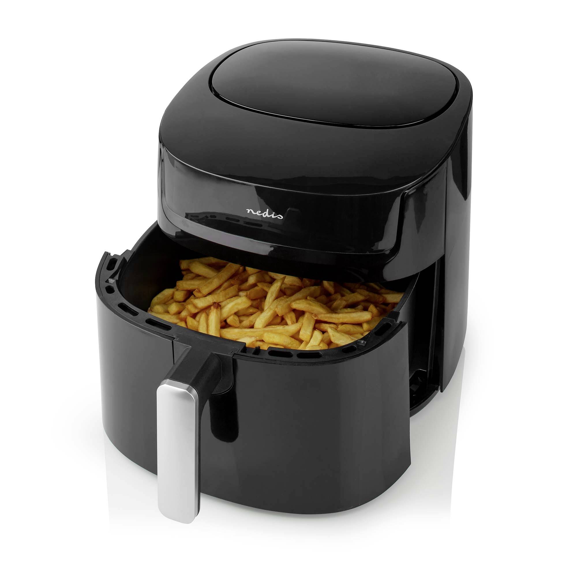 Nedis KAAF170BK horkovzdušná fritéza 7.2 l funkce časovače, bez BPA, nepřilnavý povlak černá-5
