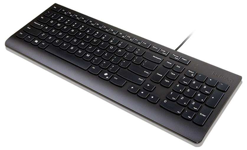 Lenovo 4Y41R64647 kabelový klávesnice německá, QWERTZ černá s číselnou klávesnicí-1