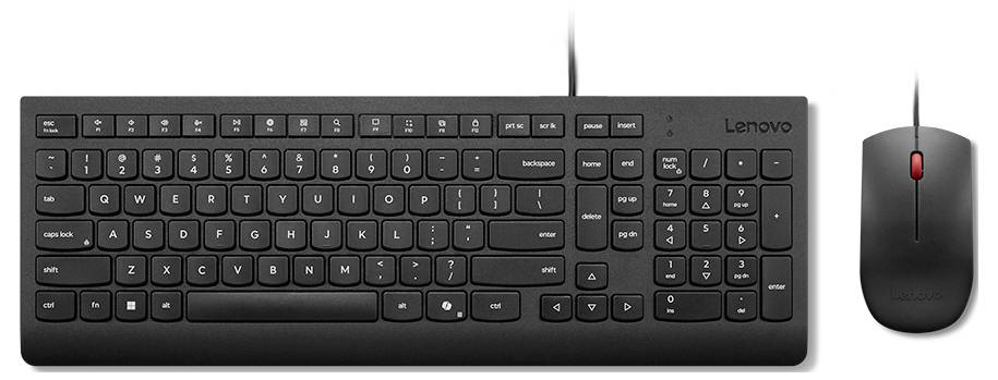 Lenovo 4X31R64414 kabelový sada klávesnice a myše tlačítka multimédií německá, QWERTZ černá-0