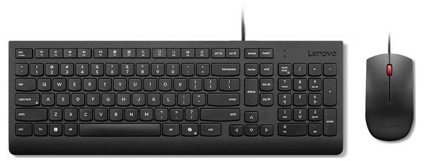 Lenovo 4X31R64414 kabelový sada klávesnice a myše tlačítka multimédií německá, QWERTZ černá