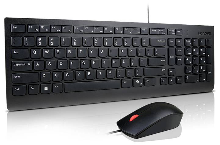 Lenovo 4X31R64414 kabelový sada klávesnice a myše tlačítka multimédií německá, QWERTZ černá-1