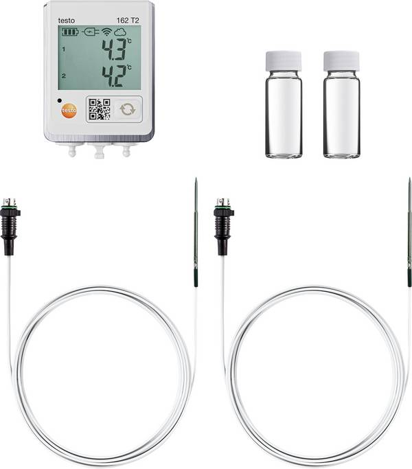 testo 162 fridge set teplotní datalogger teplota -50 do 150 °C        vč. držáku na stěnu