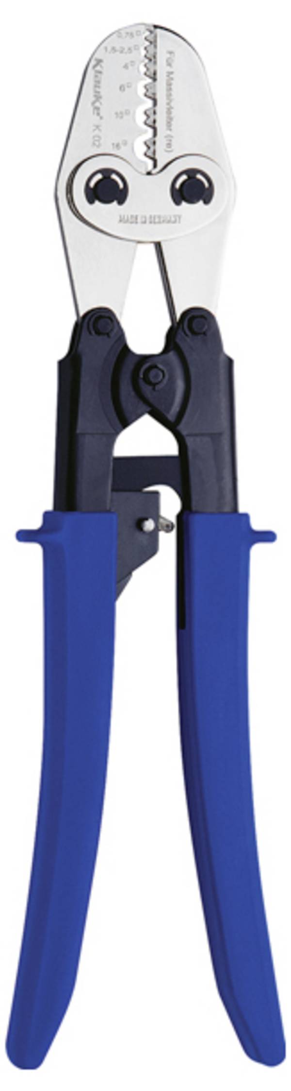 Klauke K02 K02 lisovací kleště trubičkové kabelové koncovky , 0.75 do 16 mm²