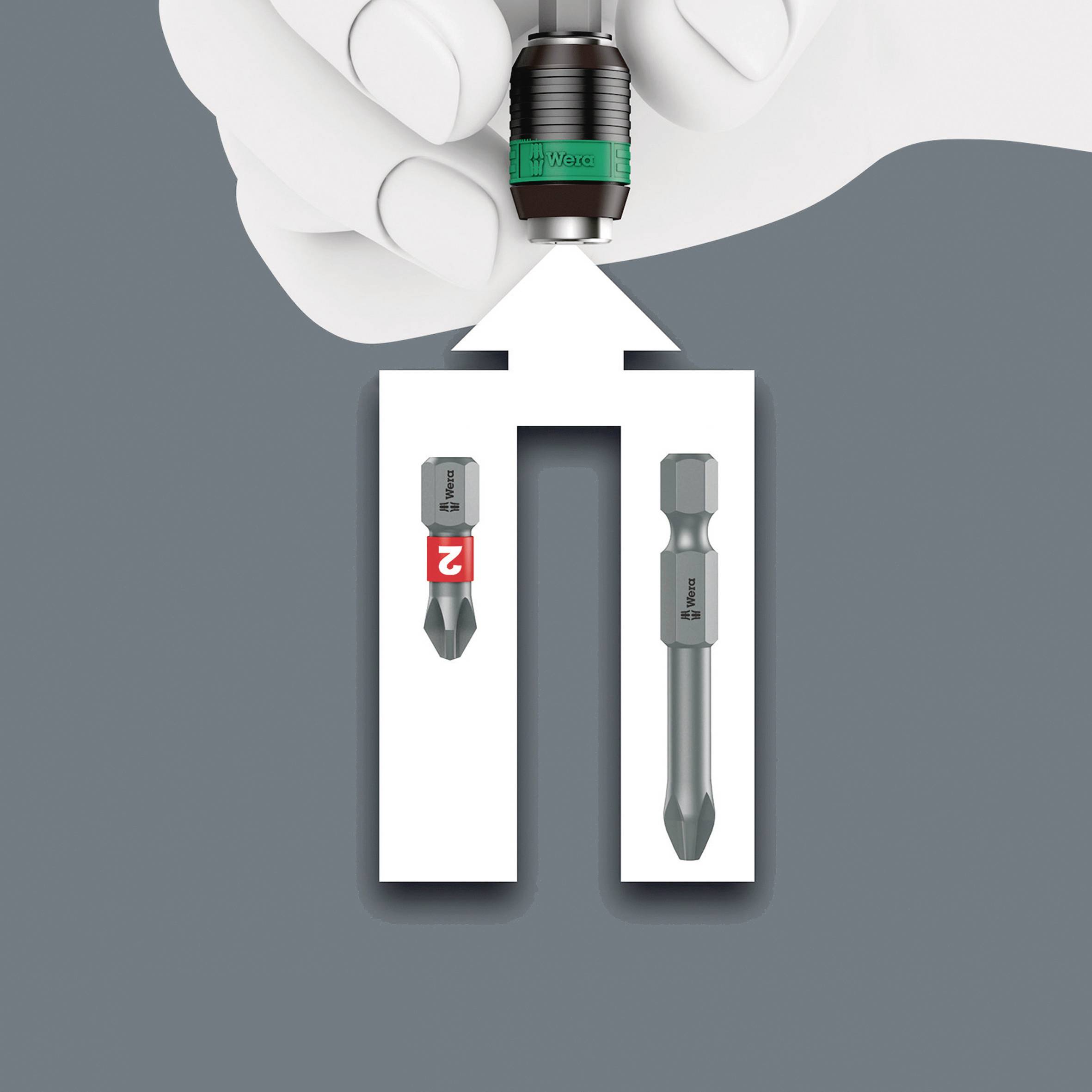 Wera Kompakt 60 RA-R 1 05051530001 sada bitů, 17dílná, 1/4" (6,3 mm)-4
