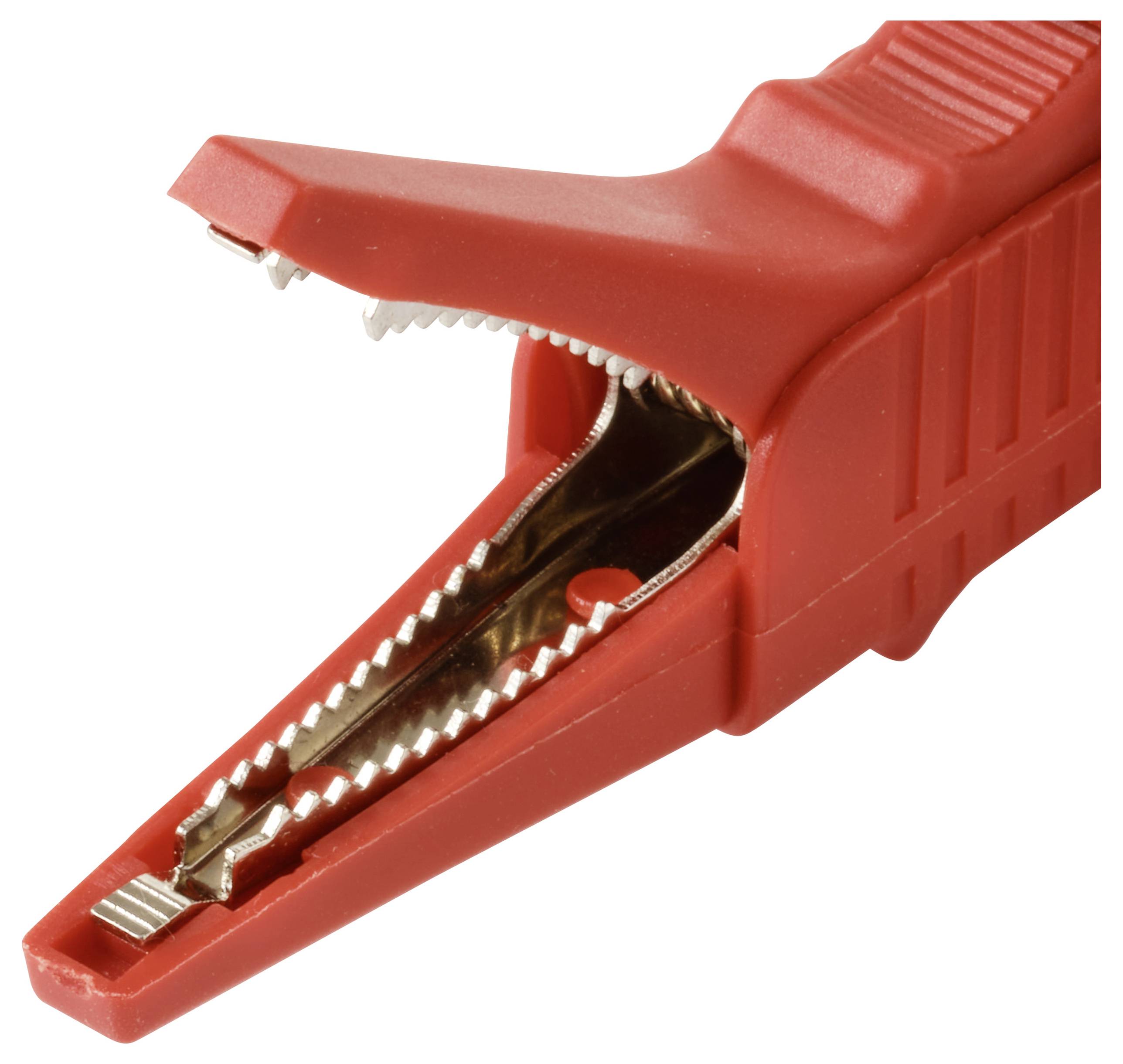 VOLTCRAFT MSK-125 krokosvorka krátká CAT II 300 V 10 A červená-4