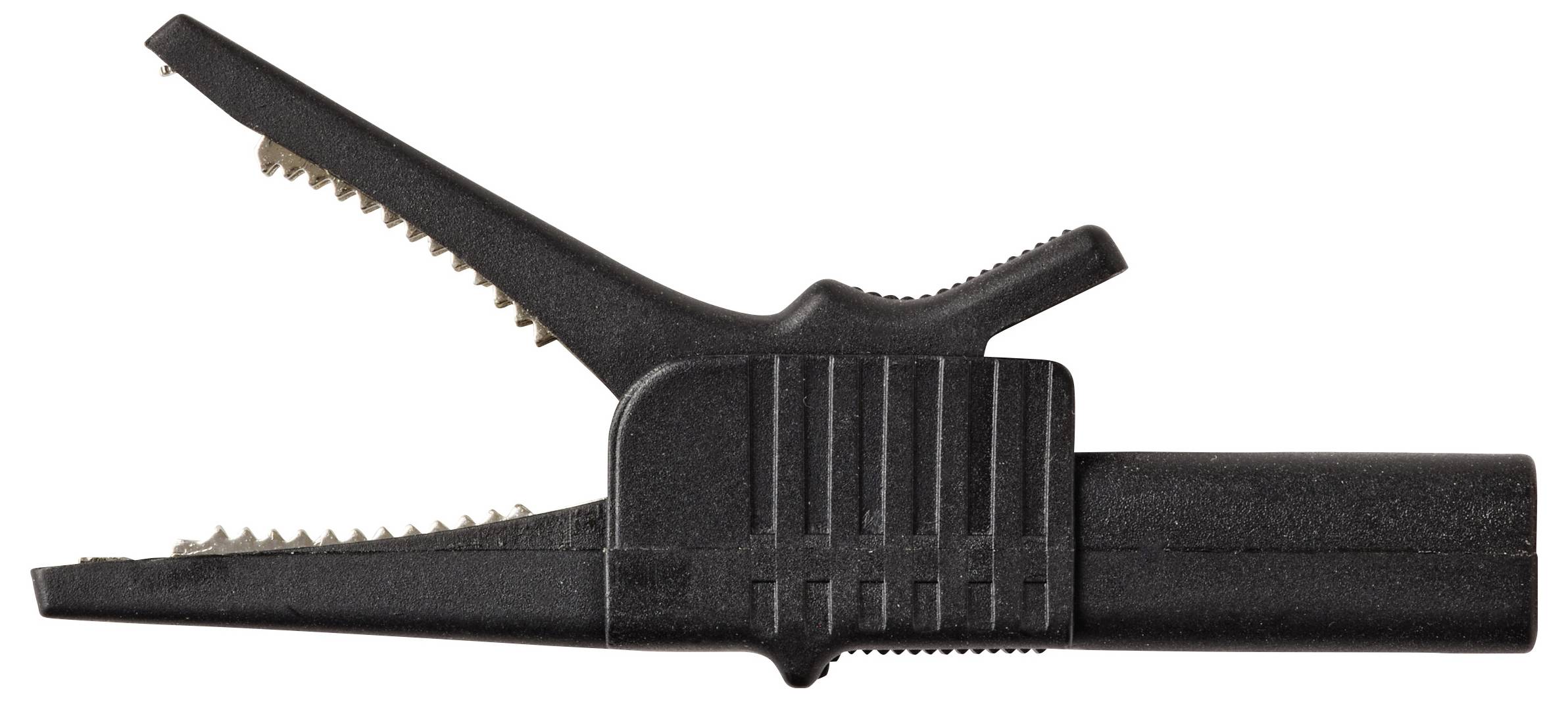 VOLTCRAFT MSK-125 krokosvorka krátká CAT II 300 V 10 A černá-3