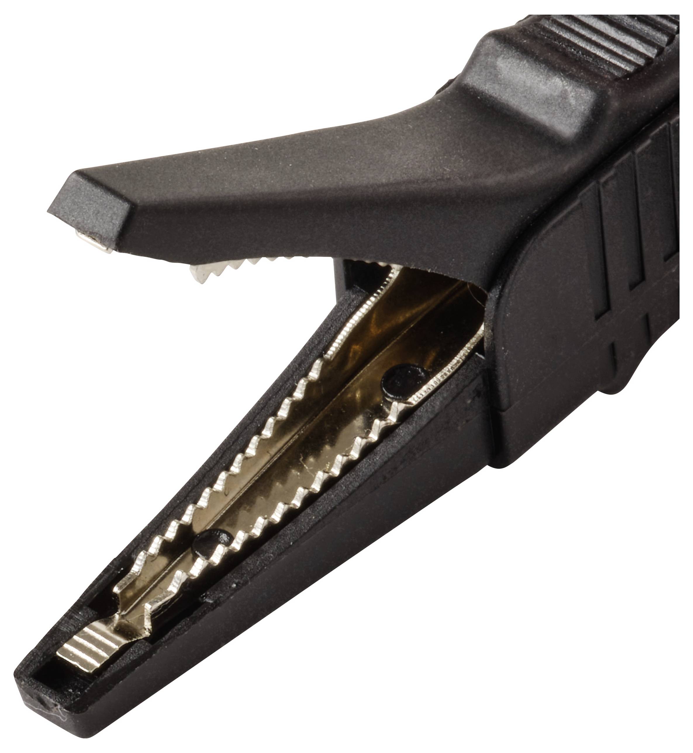 VOLTCRAFT MSK-125 krokosvorka krátká CAT II 300 V 10 A černá-4