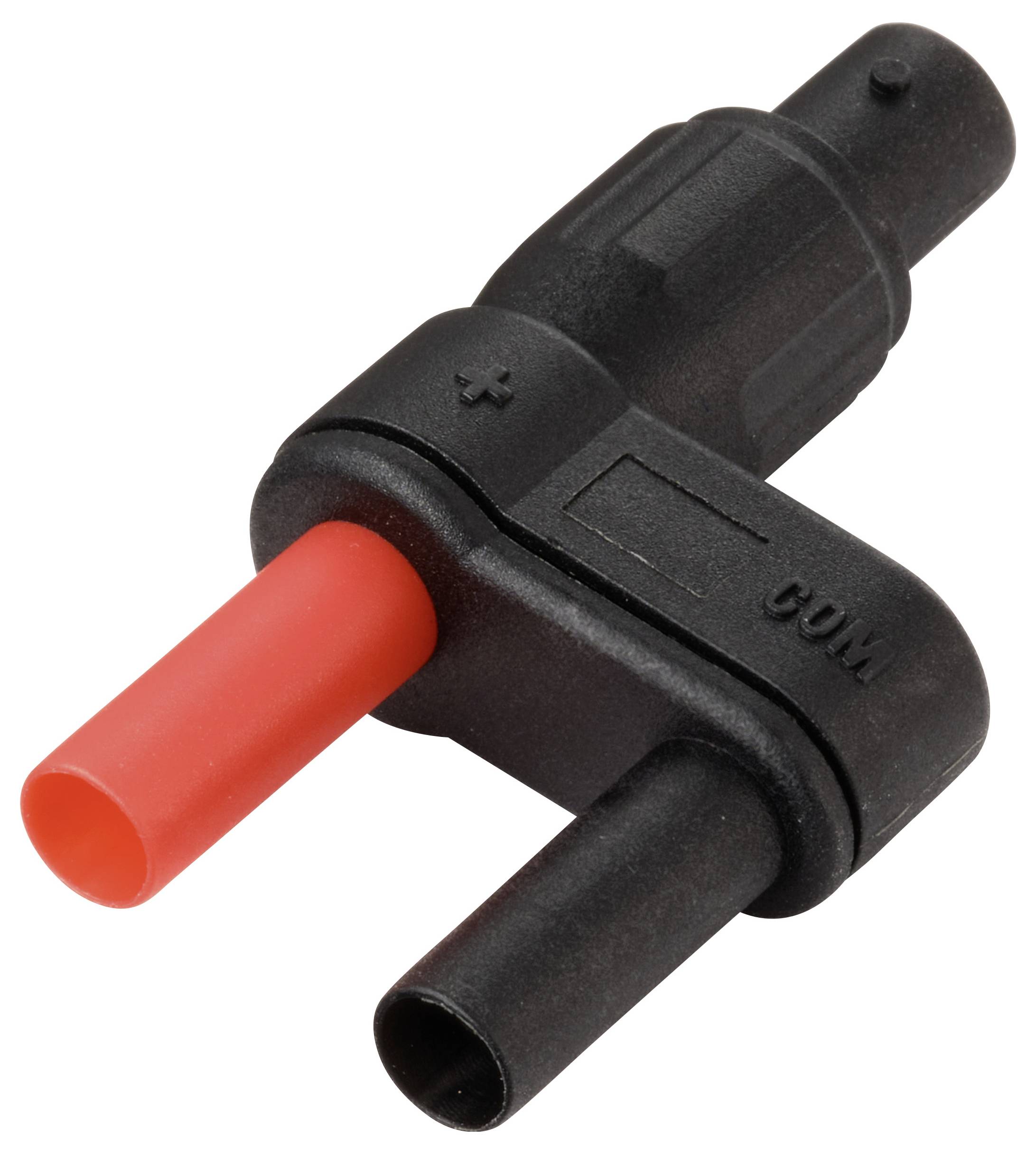 VOLTCRAFT MSC-120 adaptérový konektor, BNC zásuvka - zástrčka 4 mm, rovná, izolovaná, černá-1