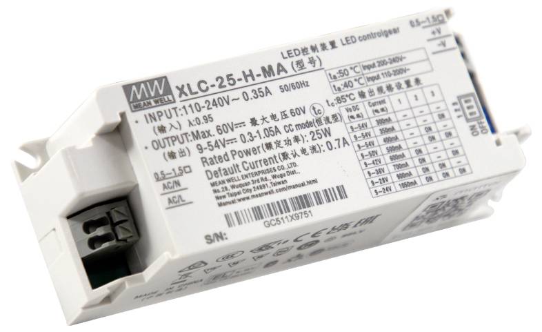 MEAN WELL LED měnič 25 W 54 V-0