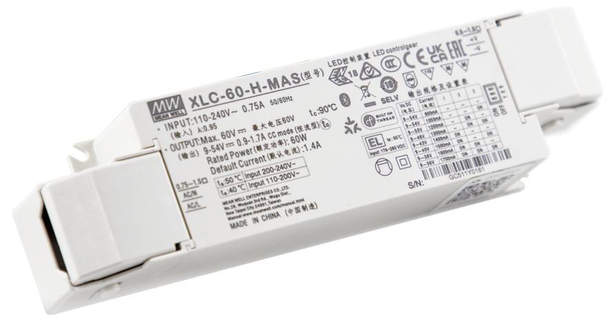 MEAN WELL LED měnič 60 W 12 V Provozní napětí (max.): 300 V-0