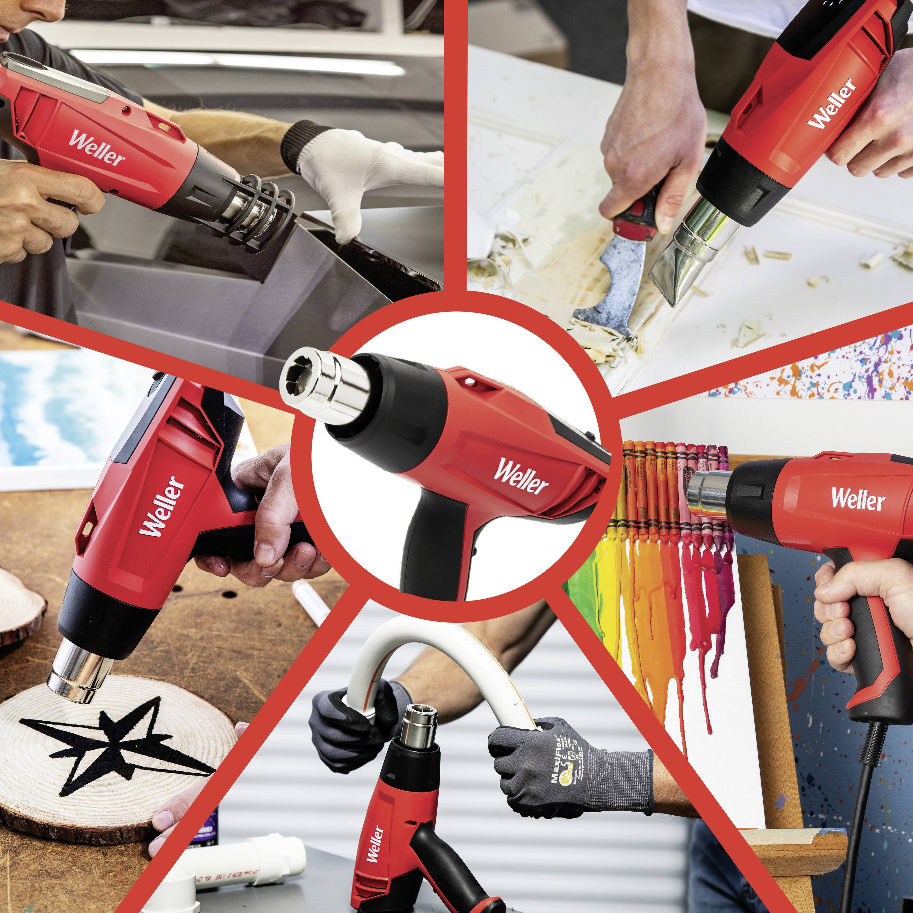 Weller horkovzdušná pistole 1600 W, WLHG1623C-3