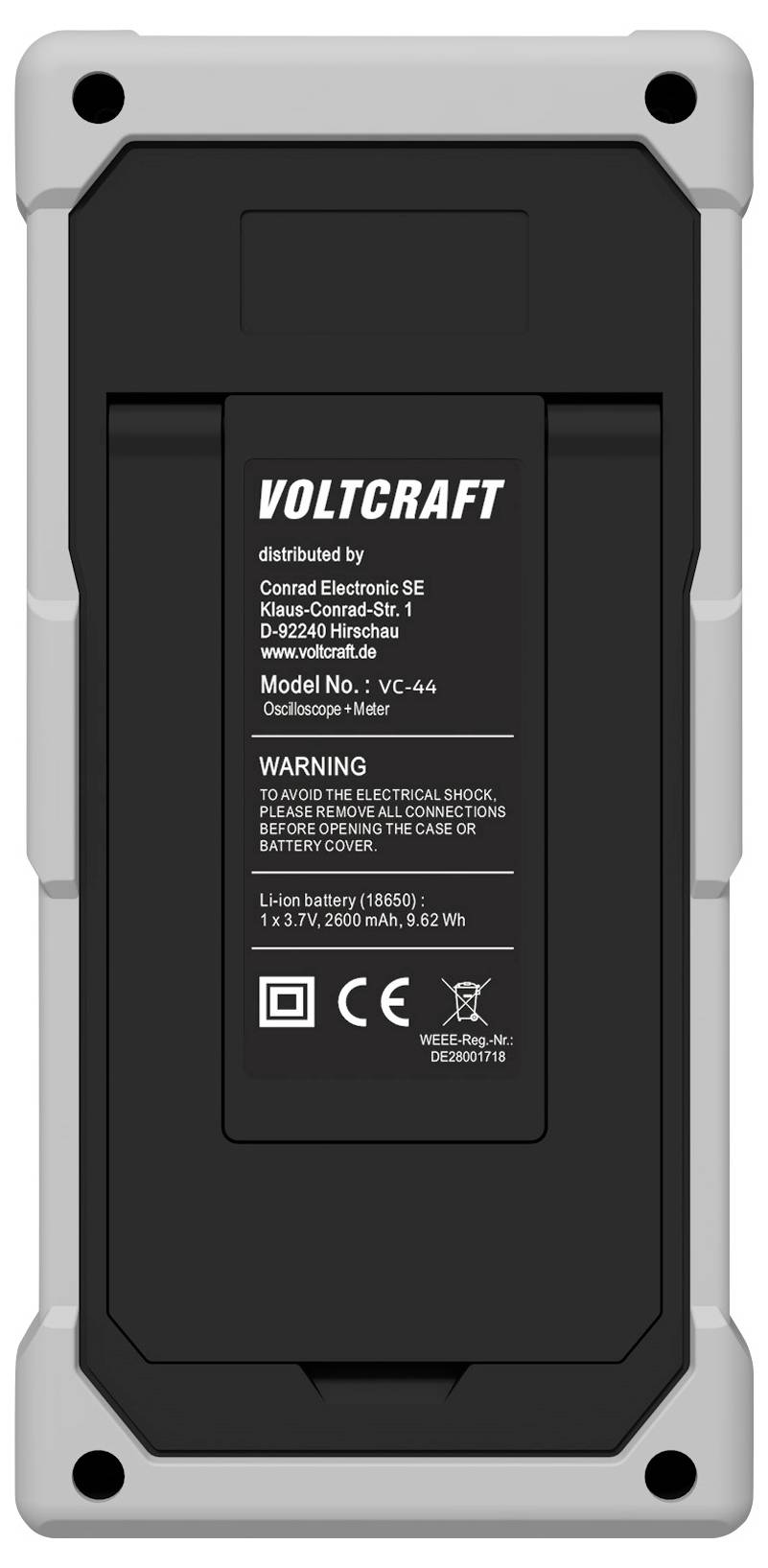 VOLTCRAFT VC-44 multimetr a 1kanálový osciloskop digitální;CAT III 1000 V;Displej (counts): 20000-2