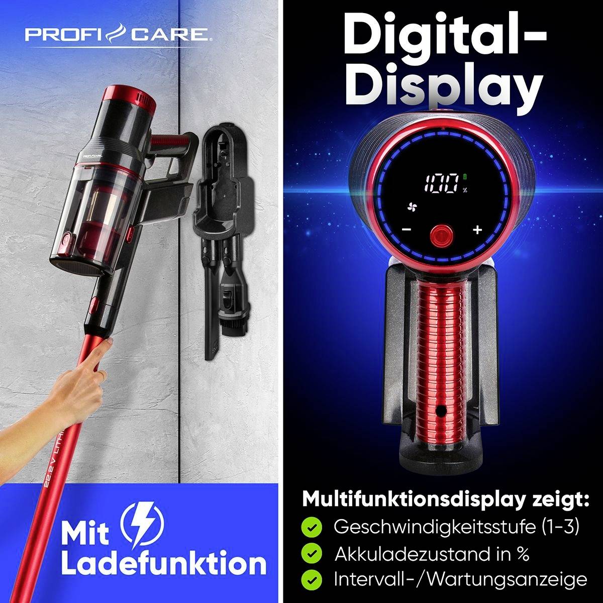 Profi-Care PC-BS 3136 A akumulátorový vysavač bezsáčkový-1
