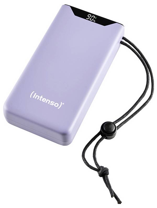 Intenso Intenso Power Bank F20000 purple powerbanka Li-Pol, 20000 mAh, Quick Charge 3.0, Power Delivery 3.0, PPS, USB-C®, USB-A, fialová, Indikátor stavu