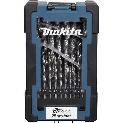 Makita D-78368 sada spirálových vrtáku do kovu 1 mm, 1.5 mm, 2 mm, 2.5 mm, 3 mm, 3.5 mm, 4 mm, 4.5 mm, 5 mm, 5.5 mm, 6 m-0