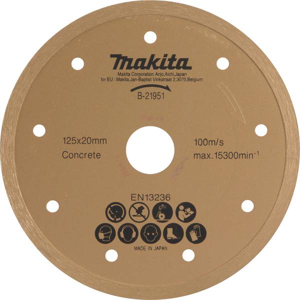 Makita B-21951 diamantový kotouč  Průměr 125 mm  1 ks