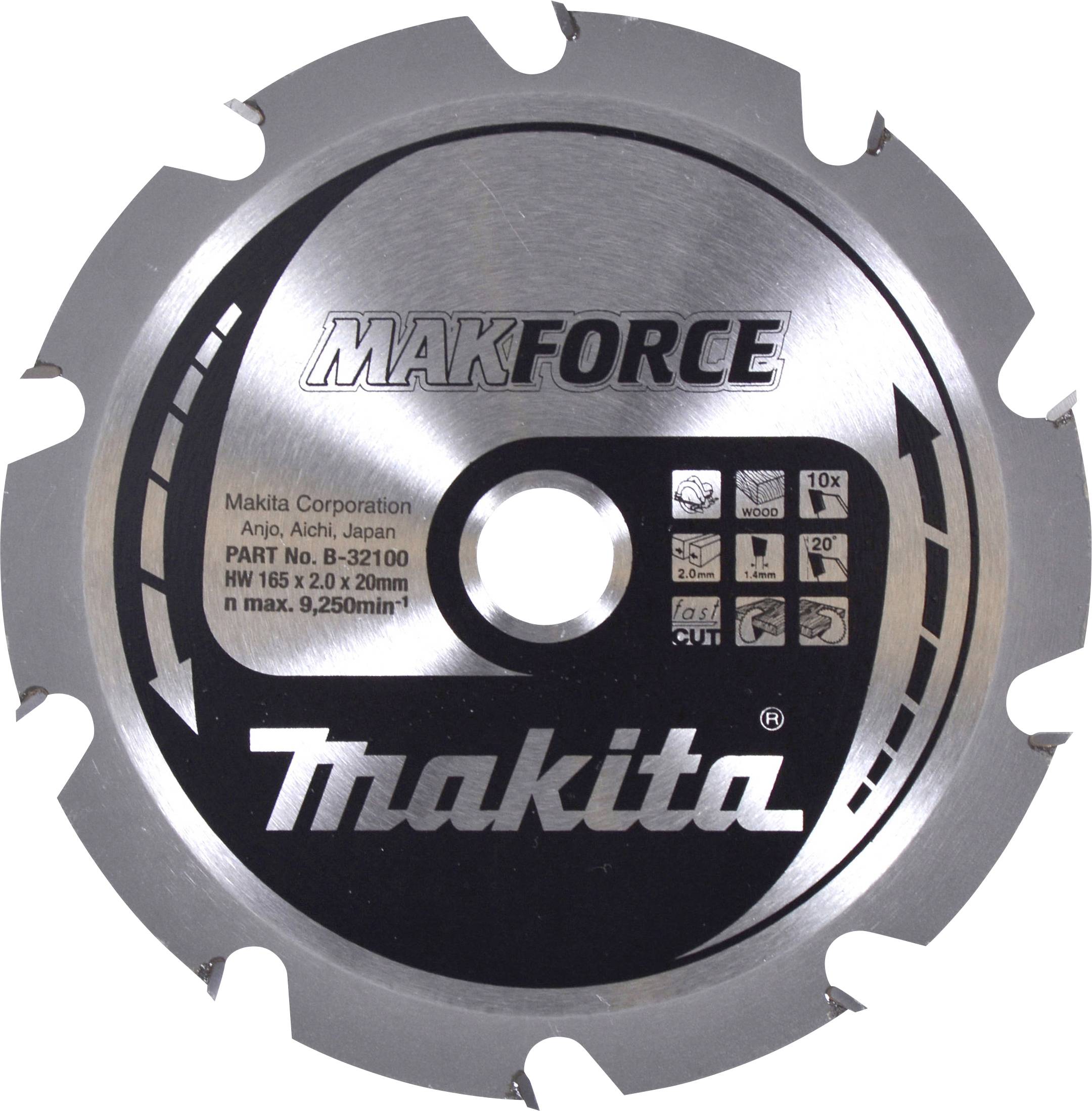 Makita B-32100 MAKFORCE B-32100 pilový kotouč 165 mm 1 ks