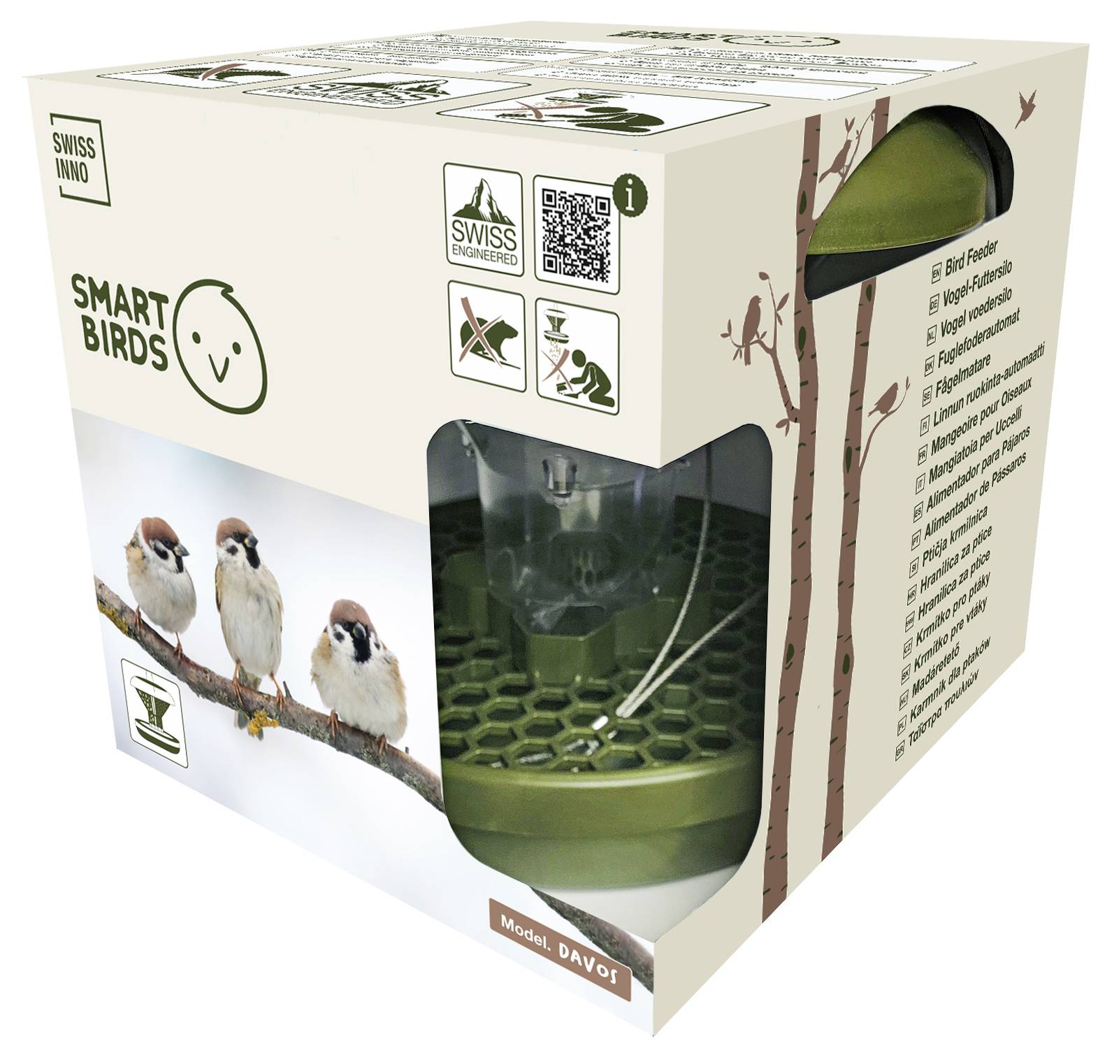 Swissinno Krmítko Davos Dunkelgrün 750 ml 1 ks 1 800 001-3