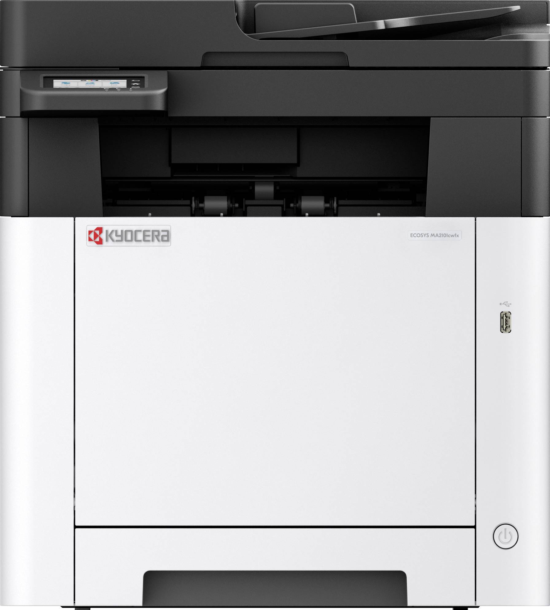 Kyocera ECOSYS MA 2101 cwfx multifunkční tiskárna laserová barevná A4 tiskárna, skener, kopírka, fax LAN, Wi-Fi, USB, du-1