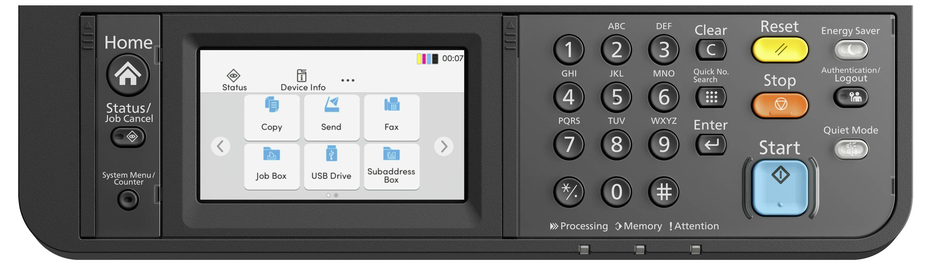 Kyocera ECOSYS MA 2600 cfx multifunkční tiskárna laserová barevná A4 tiskárna, skener, kopírka, fax LAN, USB, duplexní, -2