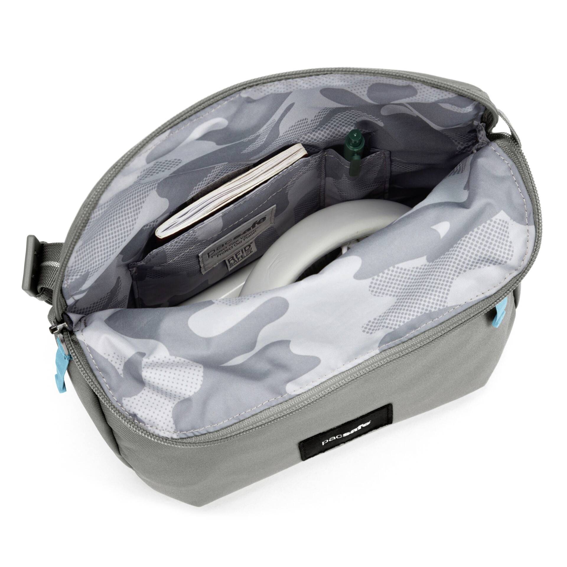 Pacsafe taška přes rameno GO Saddle Crossbody stone 35140146 1 ks-9