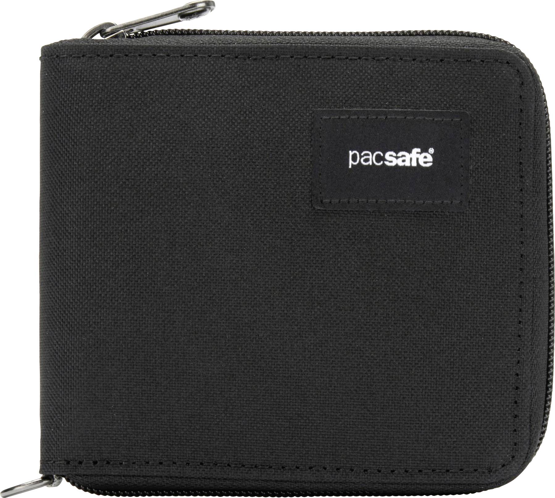 Pacsafe RFIDsafe Zip Around Wallet peněženka, (š x v x h) 11 x 10 x 2 cm, černá, 11050130-0