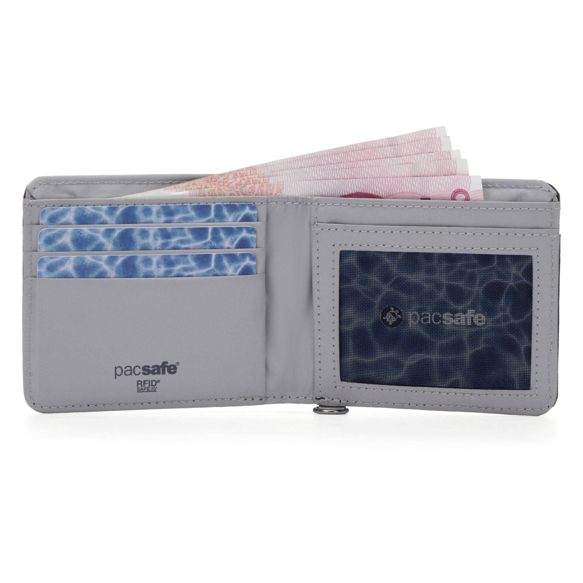 Pacsafe RFIDsafe Bifold Wallet peněženka, (d x š x v) 1 x 10.5 x 9 cm, černá, 11000130-10