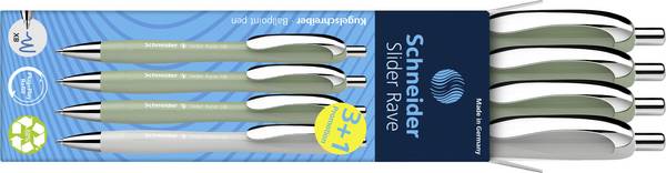 Schneider Schreibgeräte Slider Rave XB Trend 25, Box 4 Stück sortiert 132664 kuličkové pero  Barva písma: modrá 4 ks