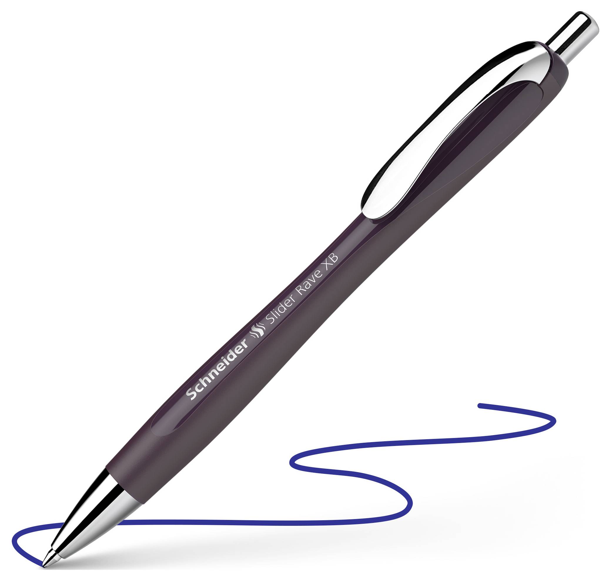 Schneider Schreibgeräte Slider Rave plum Mine Slider 755 XB blau 132543 kuličkové pero 0.7 mm Barva písma: modrá 1 ks-1