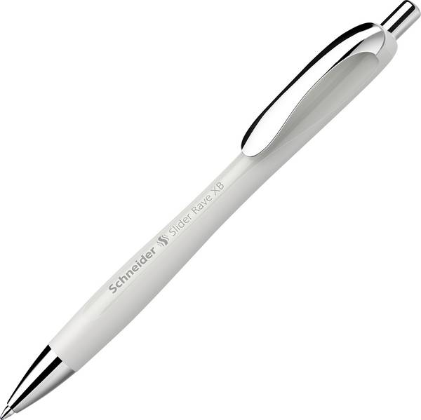 Schneider Schreibgeräte Slider Rave silver grey, Mine Slider 755 XB blau 132512 kuličkové pero  Barva písma: modrá 1 ks