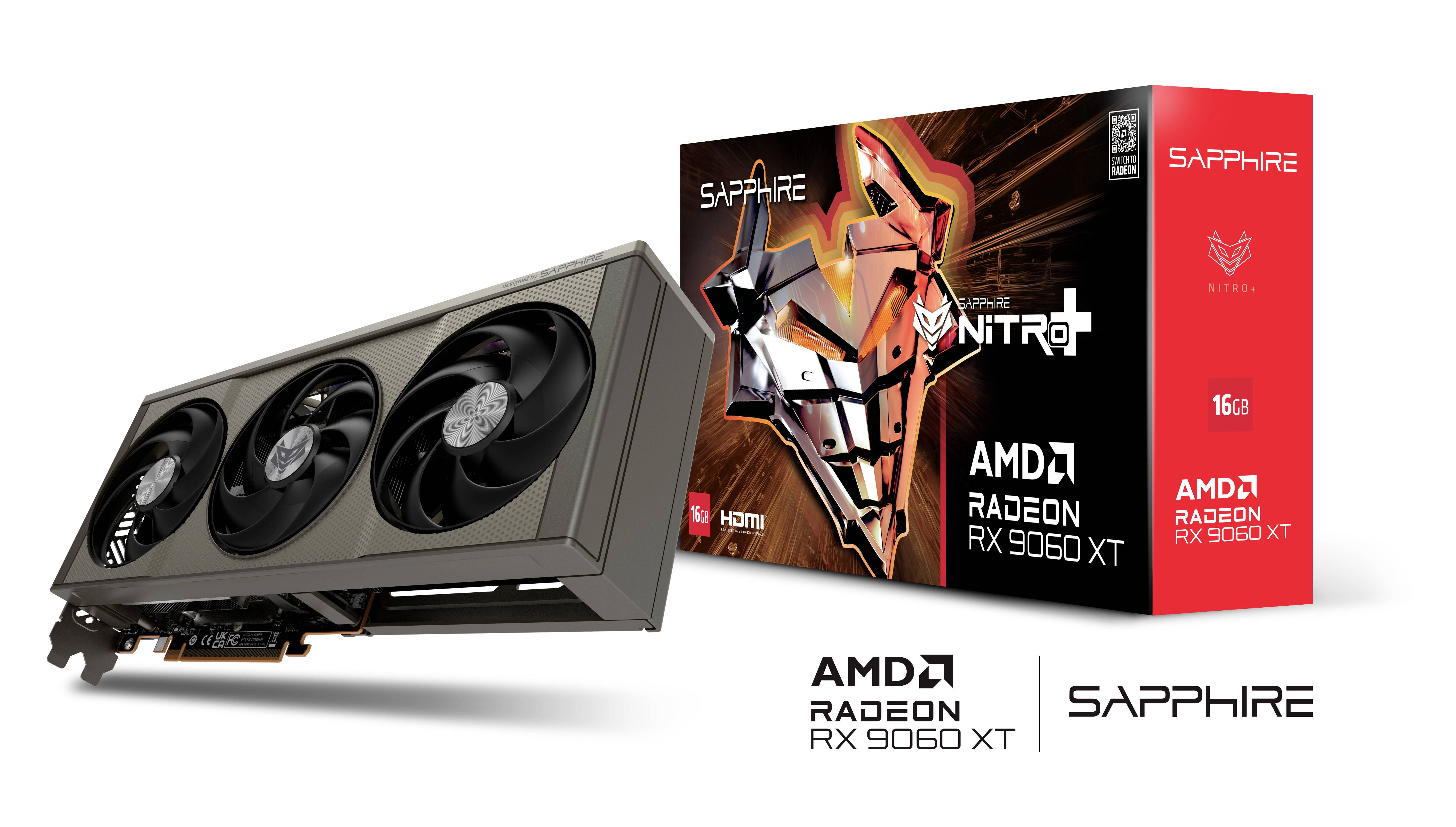 Sapphire grafická karta AMD Radeon RX 9060 XT Radeon RX 9060 XT 8 GB GDDR6-RAM PCIe x16 HDMI™-8