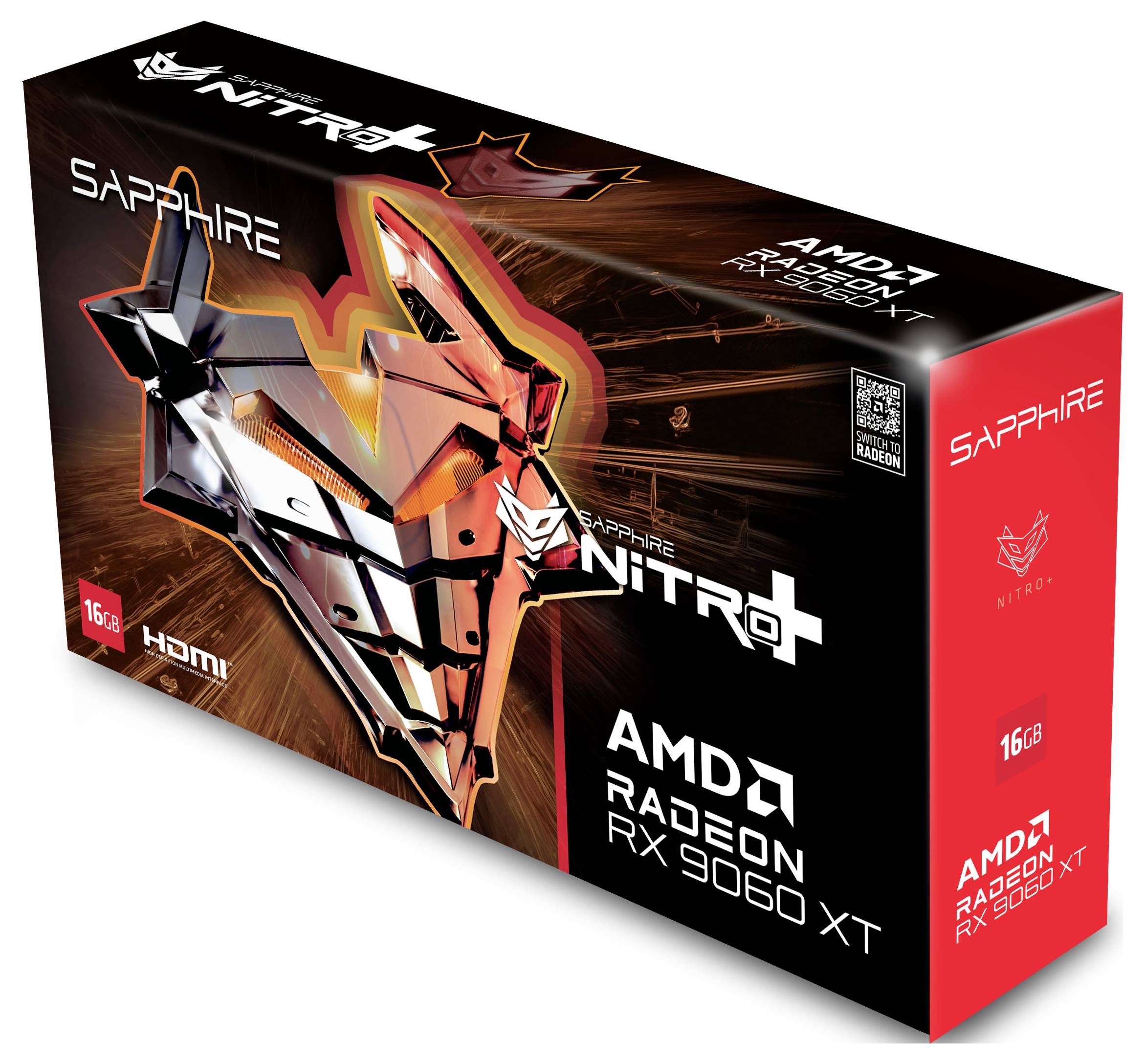 Sapphire grafická karta AMD Radeon RX 9060 XT Radeon RX 9060 XT 8 GB GDDR6-RAM PCIe x16 HDMI™-5