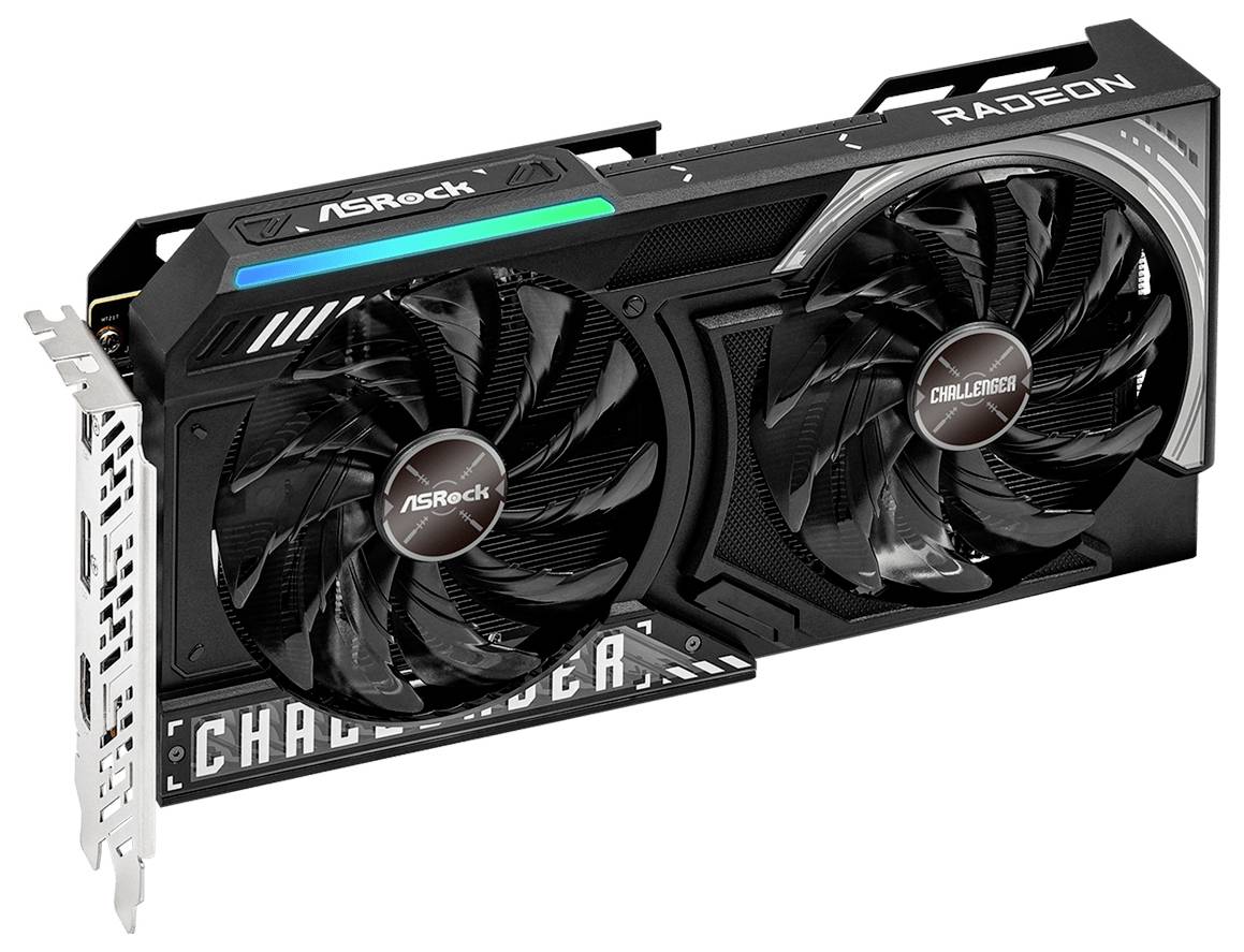 ASRock grafická karta AMD Radeon RX 9060 Radeon RX 9060 XT 16 GB GDDR6-RAM PCIe x16 PCIe 5.0 x16-2