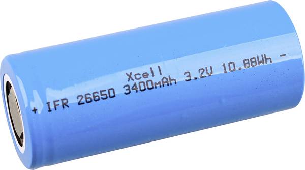 XCell  speciální akumulátor 26650  Li-Ion 3.2 V 3400 mAh 1 ks