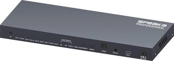 SpeaKa Professional SP-WC-200  HDMI matrix rozbočovač s dálkovým ovládáním, UHD 1980 x 1080 Pixel černá