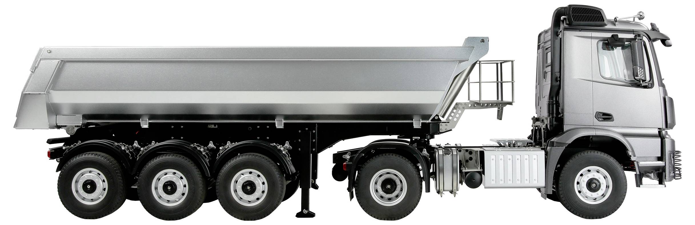 Amewi 22696 Mercedes-Benz Arocs Sattelzug mit Kippauflieger 4x4 1:14 RTR anthrazit 1:14 elektrický RC model auta RtR se -2