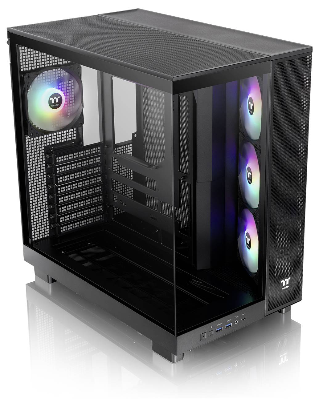 Thermaltake View 380 XL TG ARGB Black midi tower PC skříň černá-6